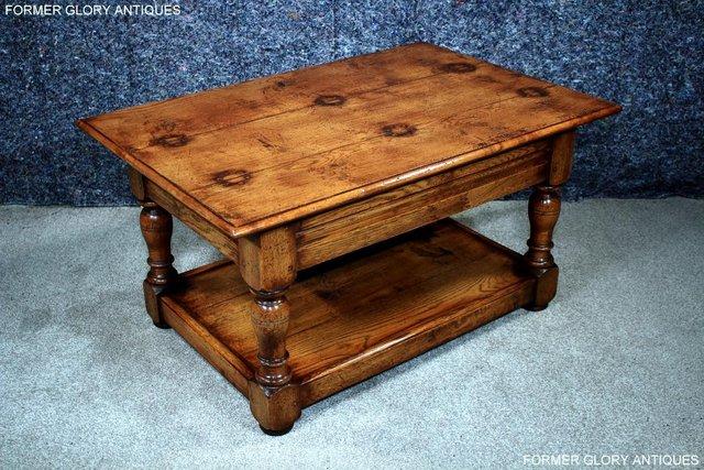 Image 35 of A TITCHMARSH & GOODWIN STYLE SOLID OAK POTBOARD COFFEE TABLE