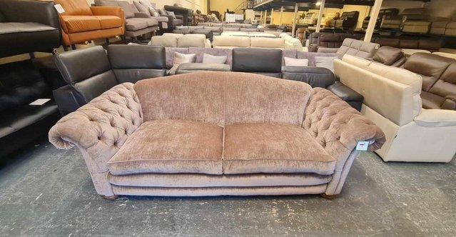 Image 7 of Ex-display Loch Leven mink fabric 4 seater sofa