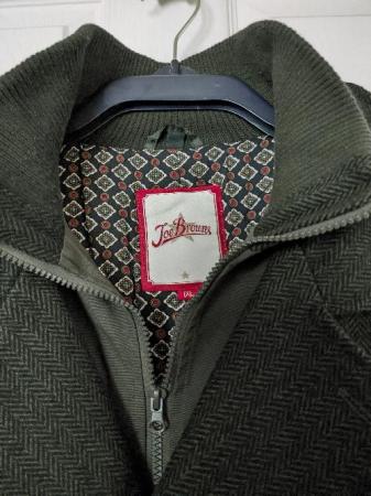 Image 4 of Mens Joe browns Khaki Herringbone Jacket/Coat - Size 1XL