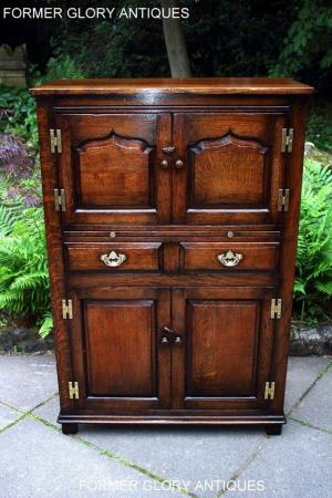 Image 81 of A TITCHMARSH AND GOODWIN OAK WINE CUPBOARD DRINKS CABINET