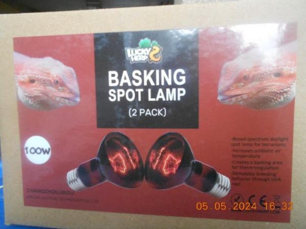 Image 1 of Heat lamp bulbs 100 watt Brand new two bulbs per box