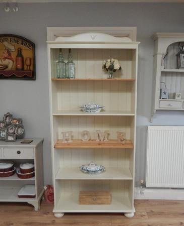 Image 5 of Large Vintage Country Pine Bookcase / Shelving