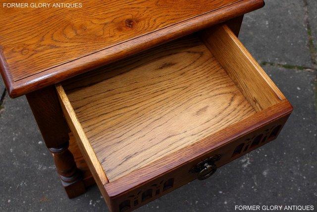 Image 18 of OLD CHARM LIGHT OAK PHONE LAMP TABLE BEDSIDE CABINET STAND