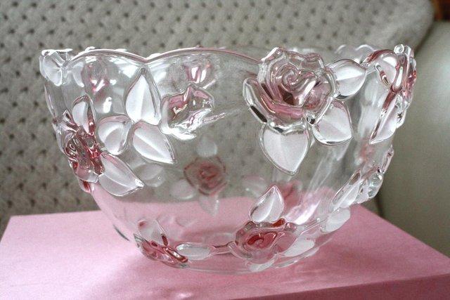 Image 3 of Vintage  Walther Crystal West Germany Glass Fruit Bowl