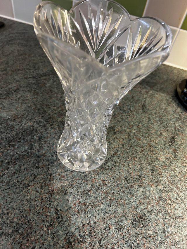 Preview of the first image of Cut glass vase uplift only baberton Edinburgh west.