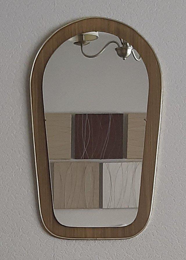 Preview of the first image of Lovely Vintage 60s/70s Teak Mirror.