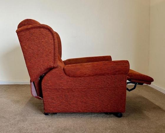 Image 14 of LUXURY ELECTRIC RISER RECLINER TERRACOTTA CHAIR CAN DELIVER