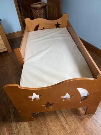 Image 3 of Wooden childa bed with mattress