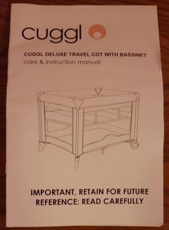 Image 3 of Cuggl Delux Travel Cot with Bassinet.