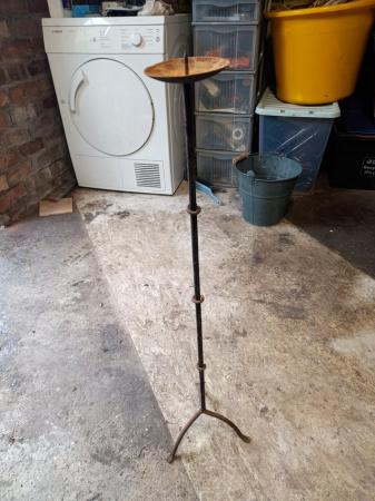 Image 1 of Metal candle holder that is 81.5cm tall