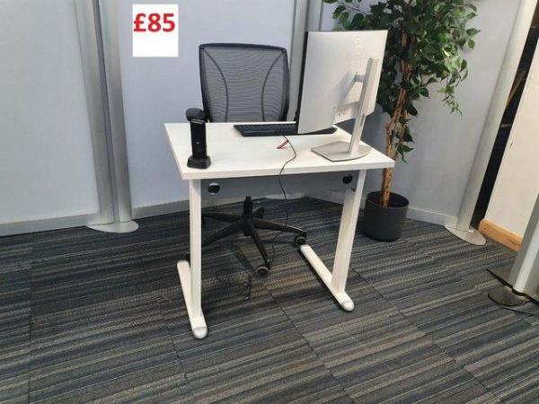 Image 6 of Office Desk ergonomic straight computer laptop pc study Task