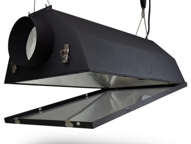 Preview of the first image of Lumenlite 6” cool shade hinged glass hood.