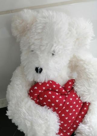 Image 11 of A White Shaggy 16" Boyds Bear.
