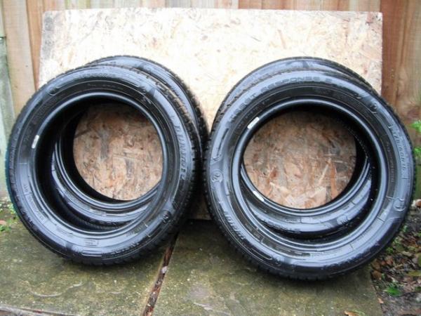 Image 1 of 2x Used matched tyres Premium Dunlop SR2, 175/60R15 81T, 4mm