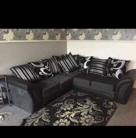 Image 1 of 5 Seater Chenille Gorgeos Sofas Avialable