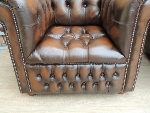 Image 15 of Pair of Fully Buttoned Chesterfield Armchairs (UK Delivery)