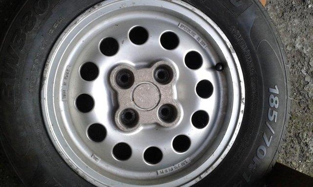 Preview of the first image of Peugeot 105 "Pepper Pot" wheel rims  only x 4.