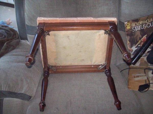 Image 2 of ANTIQUE PINKFOOT STOOL USED..