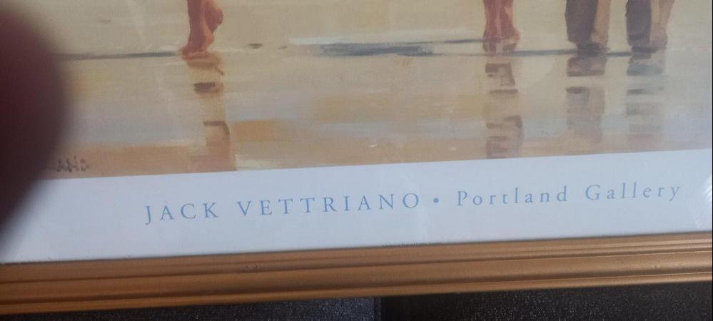 Image 2 of Mad Dogs By Jack Vettriano In A Wood Gilt Frame