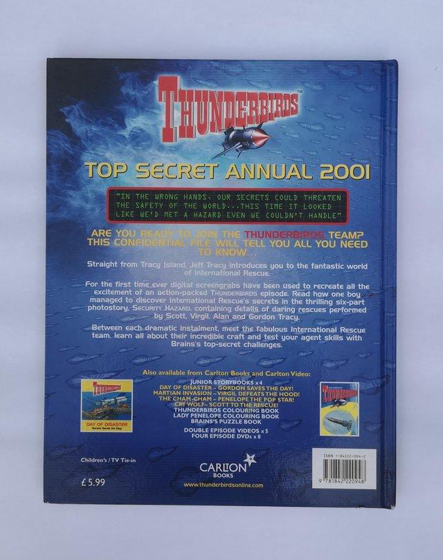 Preview of the first image of Rare Thunderbirds item, Top Secret Annual 2001 in good condi.