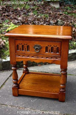 Image 85 of OLD CHARM LIGHT OAK PHONE LAMP TABLE BEDSIDE CABINET STAND