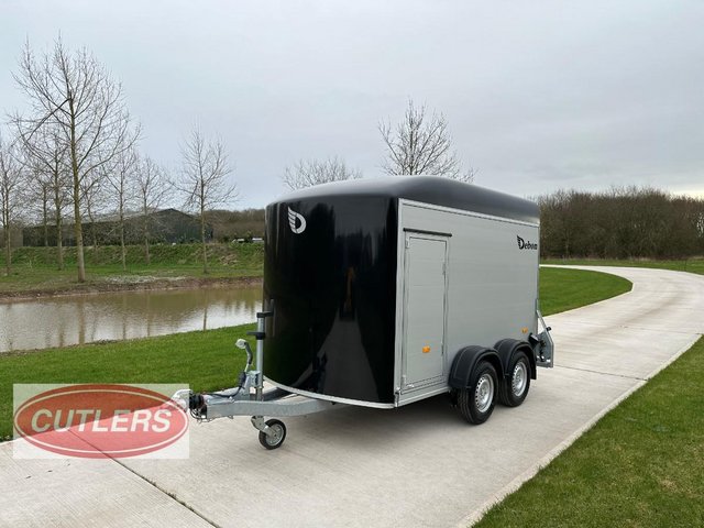 Preview of the first image of Debon C500 Box Trailer Ali Sides + Ramp / Barn Door & Spare.