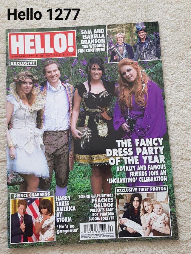 Preview of the first image of Hello Magazine 1277 - Fun Wedding of Sam Branson & Isabella.