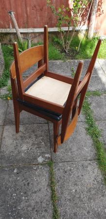 Image 5 of Retro Mid Century Danish dining Chairs x 4