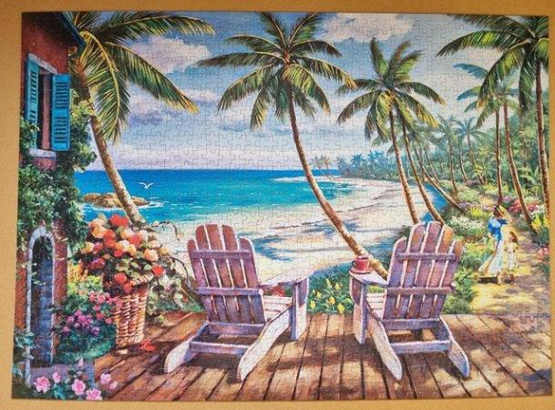 Image 3 of 1000 piece jigsaw called  SEASIDE SCENERY.  MADE IN GERMANY.