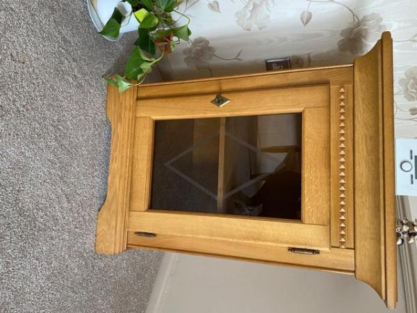 Image 1 of Solid Wood Music Display Cabinet