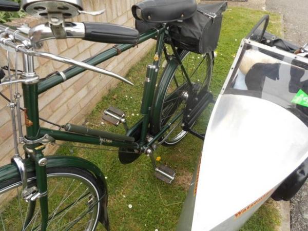 Image 3 of RAYLEIGH 1950S BICYCLE WITH SIDECAR