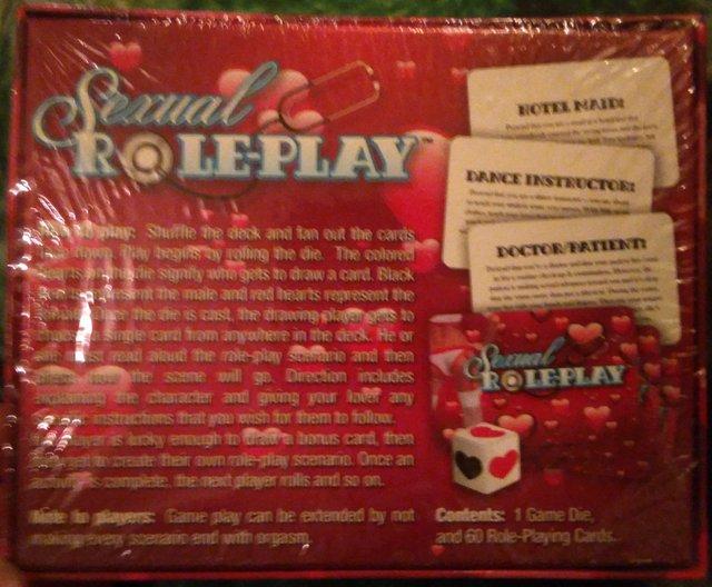 Preview of the first image of Roleplay Adult Game NEW & still sealed.