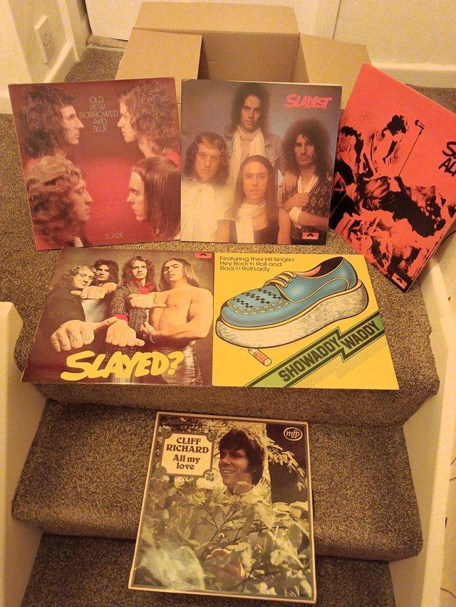 Preview of the first image of Various 70s and 80s vinyl LP records.