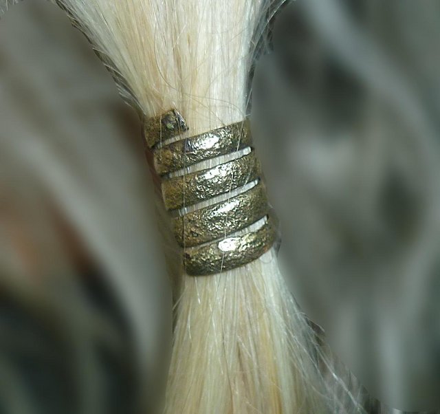 Preview of the first image of Genuine Antique Ancient Viking Beard or Hair ring.
