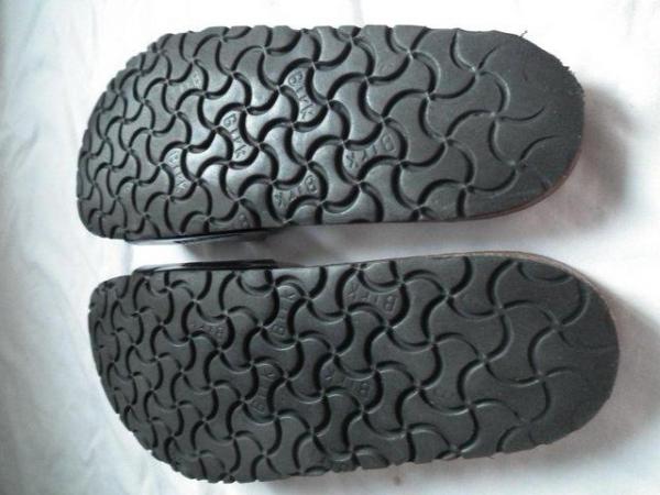 Image 3 of Birkenstock Birkis black patent Madrid sandals UK 5.5