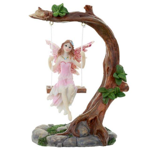 Preview of the first image of Collectable Flower Fairy Figurine - Swing. Free postage.
