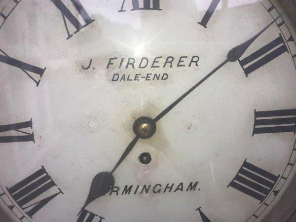 Image 2 of Wall Clock fusee movement Birmingham named