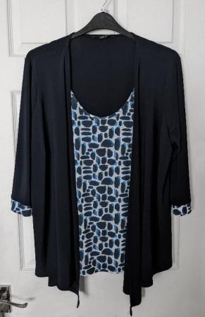 Image 1 of Ladies Waterfall Top By Bon Marche - Size 24