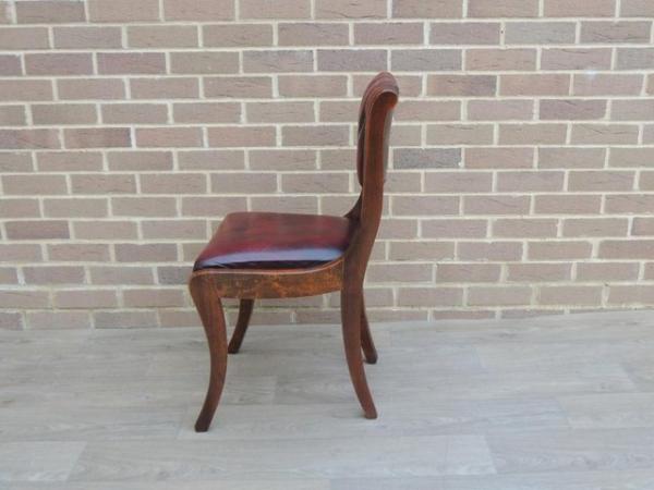 Image 8 of Ox blood Compact Chesterfield Desk Chair (UK Delivery)