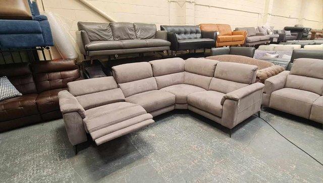 Image 10 of Illinois toronto charcoal fabric recliner corner sofa