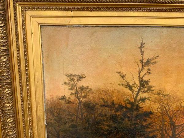 Image 11 of Oil on Canvas framed Victorian