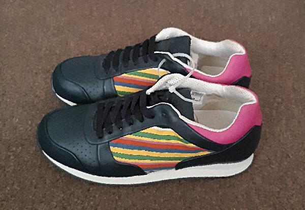 Preview of the first image of Ladies Umbro Runner Lo Aztec Trainers By Kim Jones.