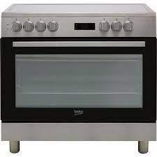 Preview of the first image of BEKO 90CM ELECTRIC CERAMIC RANGE COOKER-S/S-NEW.