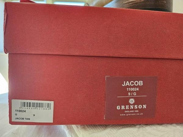 Image 2 of Grenson Jacob brogue boots, Tan, Size 9 G fitting