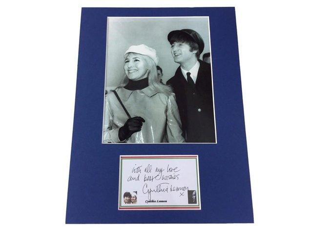 Preview of the first image of Cynthia Lennon Original Signed Autograph John Lennon.