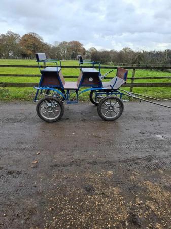 Image 2 of kuhnle horse cart carriage 4 seats
