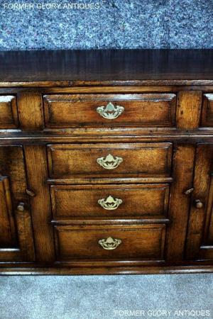 Image 75 of TITCHMARSH AND GOODWIN OAK DRESSER BASE SIDEBOARD HALL TABLE