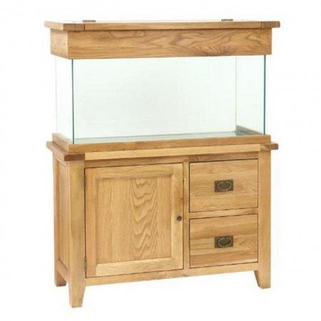 Image 3 of Aqua Oak Doors & Drawers Aquarium & Cabinet