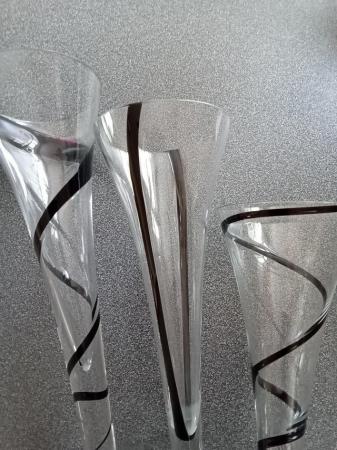 Image 3 of (322) 3 x tall clear glasses
