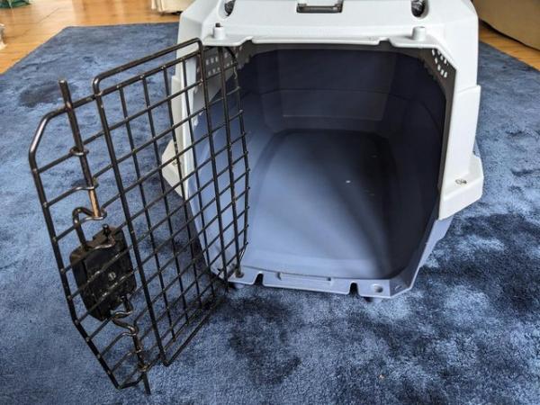 Image 4 of Large Sturdy Plastic Pet Carrier for cat, rabbit, small dog